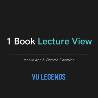 1 Book Lecture View in Seconds | Mobile App & Chrome Extension | VU Legends