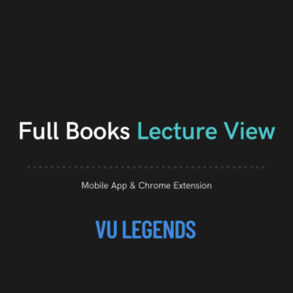 Full Semester Lecture View in Seconds | Mobile App & Chrome Extension | VU Legends